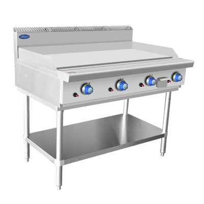 Cookrite AT80G12G-F-LPG I Gas Griddle I Griddle I with Stand LPG Gas I 1200mm Wide