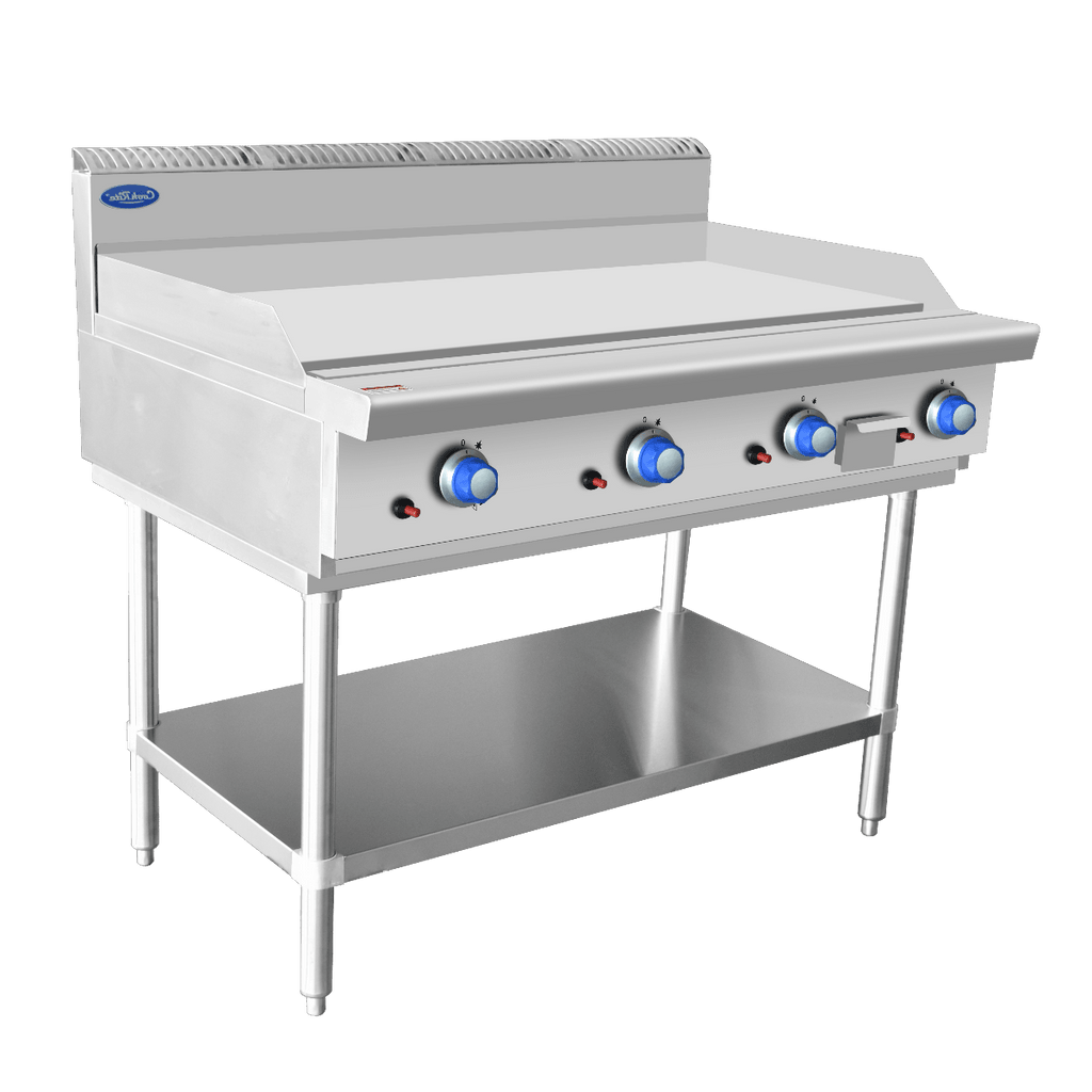 Griddle with Stand, Cookrite AT80G12G-F-NG, Gas Griddle, Natural Gas, 1200mm Wide