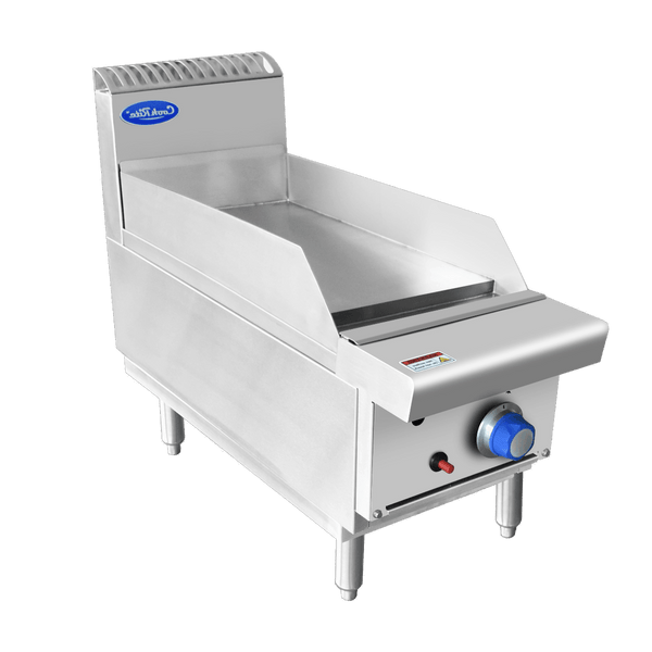 Gas Grill with Griddle, Cookrite AT80G3G-C-NG, Countertop, Griddle, 300mm Wide