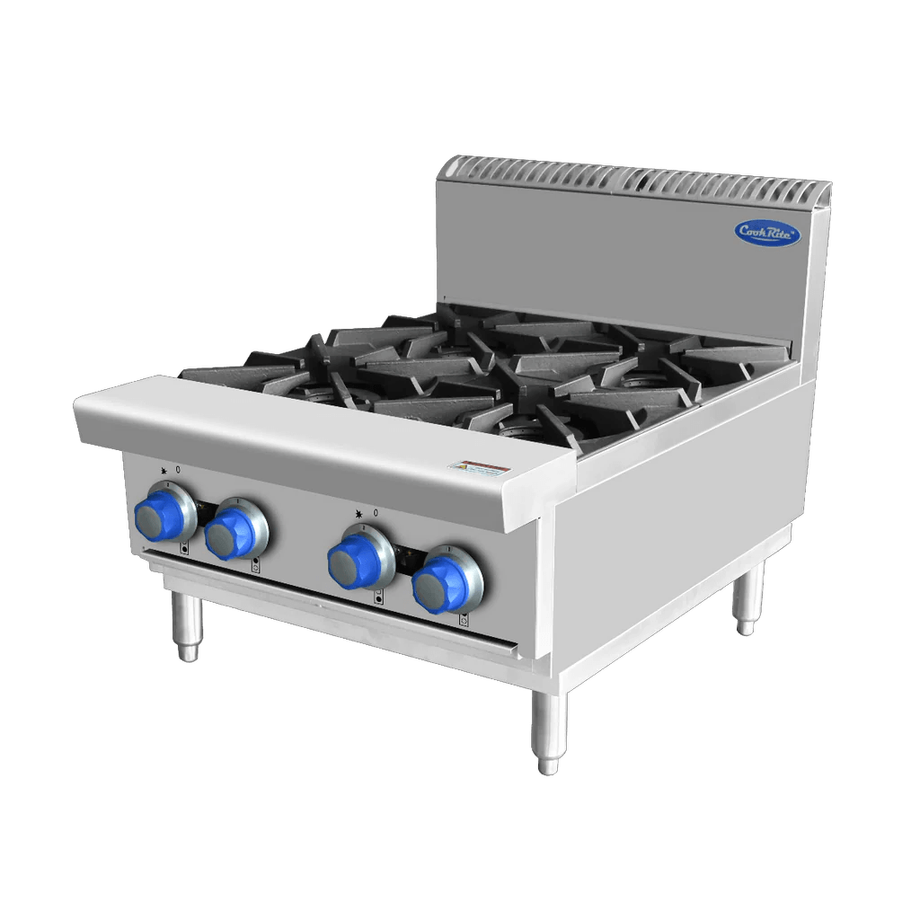 Gas Cooktop, Cookrite AT80G4B-C-LPG, Countertop, 4 Burner Cooktop, 600mm Wide