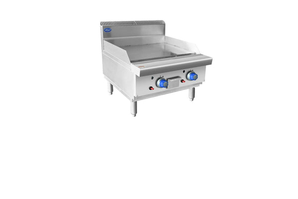Gas Grill with Griddle, Cookrite, AT80G6G-C-LPG, Countertop, Griddle, 600mm