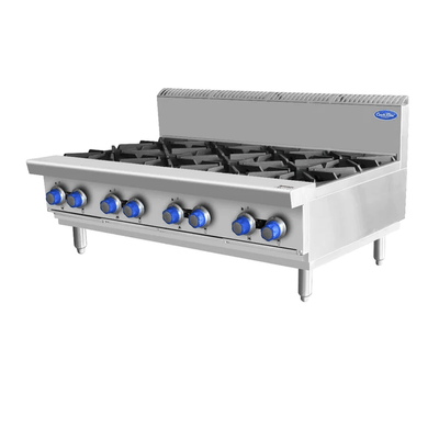 Cookrite AT80G8B-C-NG I Countertop I 8 Burner Gas Stove I Gas Cooktop I 1200mm Wide