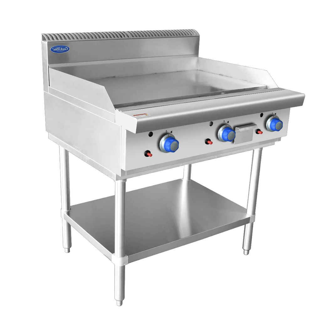 Gas Griddle, Cookrite AT80G9G-F-NG, Griddle, Natural Gas, with Stand, 900mm