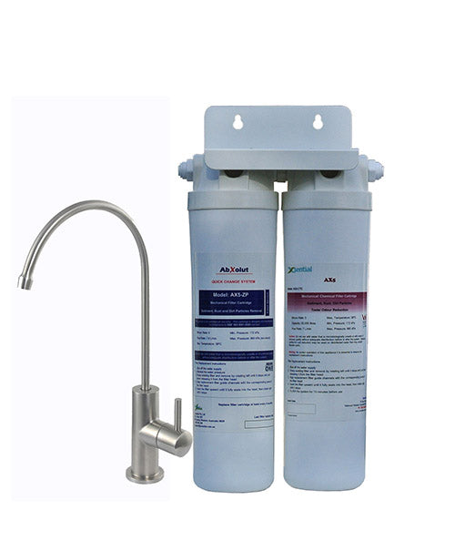 Xsential I AX5-TWHF I Twin AX5 Hi Flow System w/ 15mm Fittings I Water Filtration System
