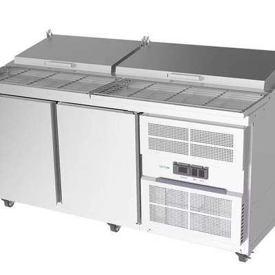 Airex AXR.PM.1740 | 2 Door | Solid Door | 1740mm | Pizza Prep Bench