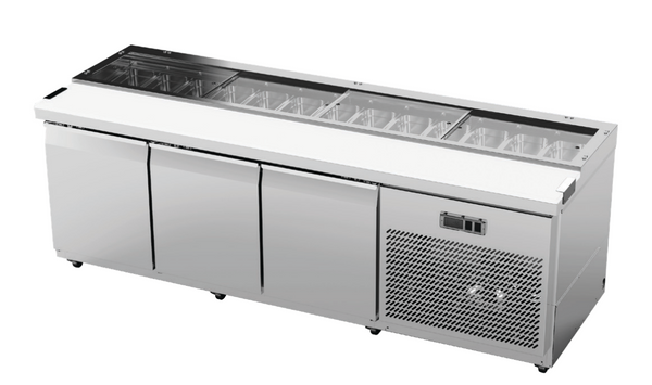 Airex AXR.SW.2450 | 3 Door | Solid Door | 100MM Deep Pans | Sandwich Preparation Bench