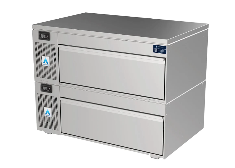 Adande VCS2.RHS | Side Engine | Heatshield Top | Double Dual Temperature Drawer | Standard Castor