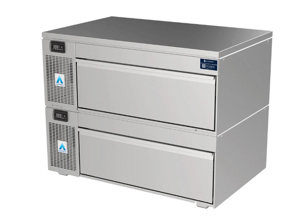 Adande VCS2.RHS | Side Engine | Heatshield Top | Double Dual Temperature Drawer | Standard Castor