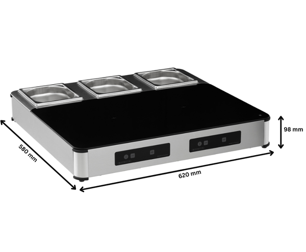 Adventys ADV2117-A V01 | EggStation Black | Buffet Preparation Station