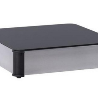 Adventys Pro IE 1000 B-S | Black & Stainless Steel | Buffet Induction Elegance