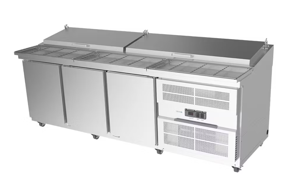 Airex AXR.PM.2450 | 3 Door | Solid Door | 2450mm | Pizza Prep Bench
