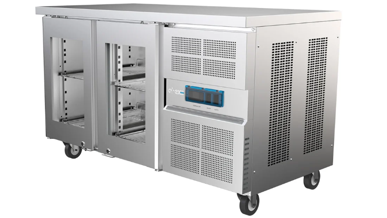 Airex AXR.UCGN.2G.900H | Double Glass Door | with Height Increase Spacer | Undercounter Refrigerator | 184L | Undercounter Fridge