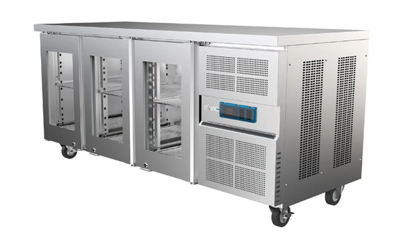 Airex AXR.UCGN.3G | Triple Glass Door | Undercounter Refrigerator | 276L | Undercounter Fridge