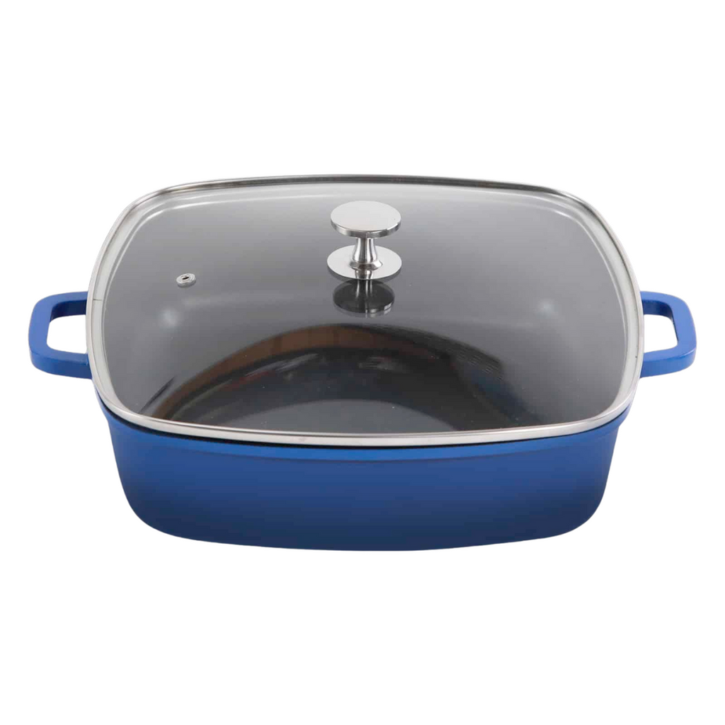 AluChef AP-2828-04 | Casserole Square Blue | W Metal Handle | 5.6L