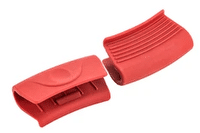 AluChef AP-ACC-PHG | Aluchef Accessory | POT HANDLE GRIPS | Red Silicone | 1 Pair | 78x44mm (pack 2 units)