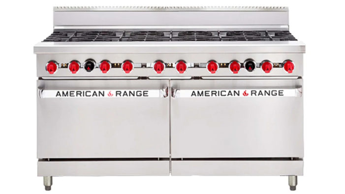 American Range AAR.10B | 60" Gas Oven Range |10x Burner Top | Gas Oven