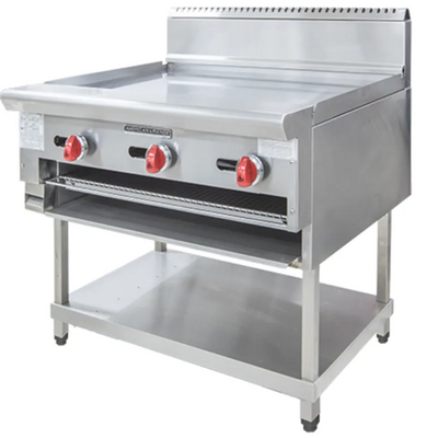 American Range AARG.36 | 914mm Wide | Stainless Steel | Combination Griddle & Salamander