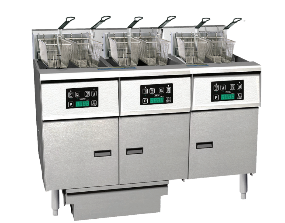 Anets FDAEP314D | Platinum Series | Electric Fryer with Digital Control | 3 Filter Drawer System | Drawer Fryers