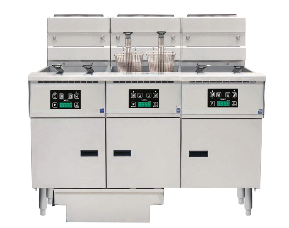 Anets FDAGP355D | Platinum Series | Gas Fryer with Digital Control | 3 Filter Drawer System | Drawer Fryers