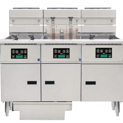 Anets FDAGP355D | Platinum Series | Gas Fryer with Digital Control | 3 Filter Drawer System | Drawer Fryers