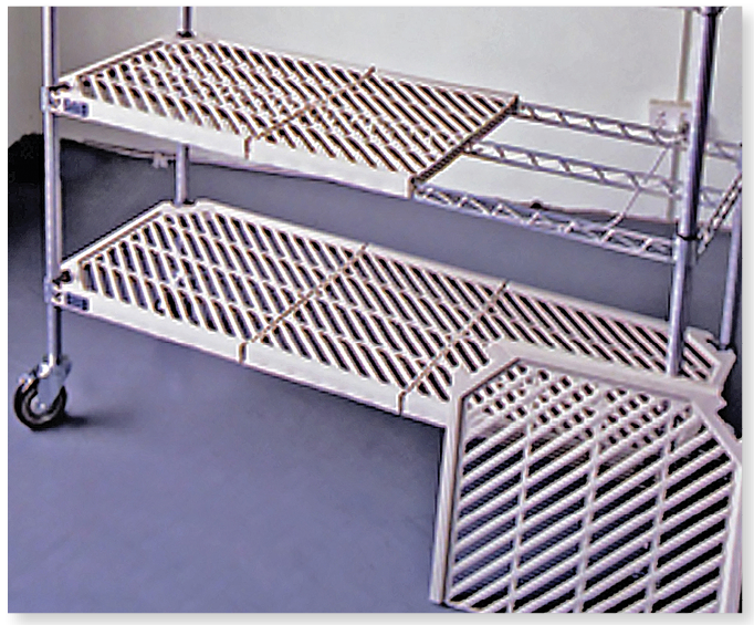 Atlas APM24427EPL | 4 Shelf Plastic Mat Add-On Shelving Kits | 610 mm Deep | 1065 mm Wide