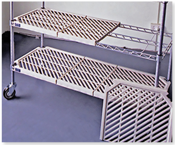 Atlas APM18547EPL | 4 Shelf Plastic Mat Add-On Shelving Kits | 455 mm Deep | 1370 mm Wide