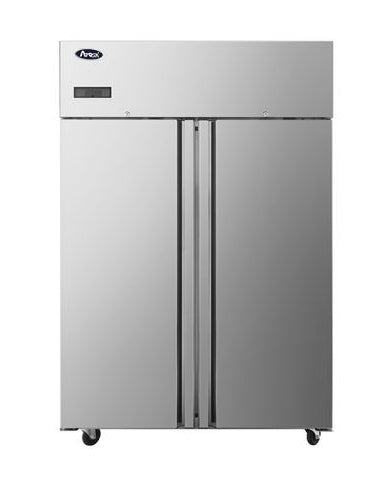 Atosa JBF80FSGR | Slimline Upright Fridge | Double Door Freezer