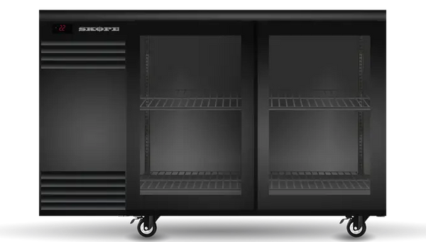 Skope BB.2.GSL | BackBar | 2 Glass Sliding Door | Fridge | Undercounter Fridge | BackBar Fridge | Commercial Under Bench Fridge