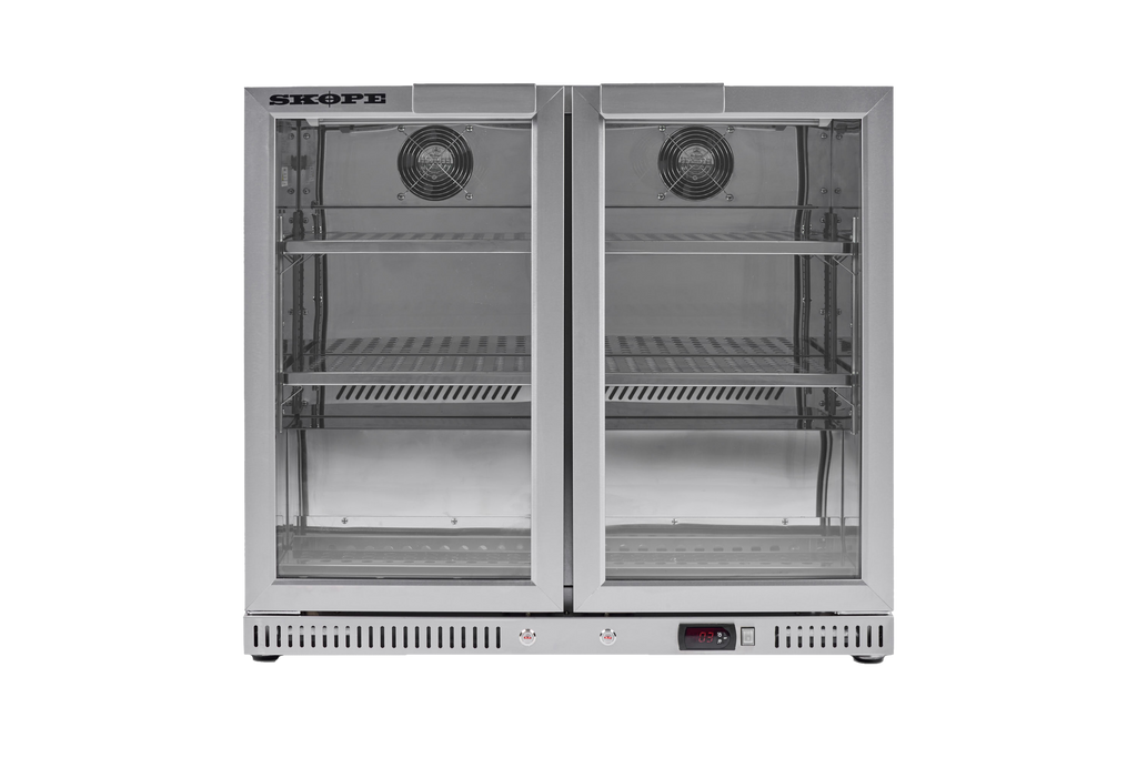SKOPE BC.2.GSW Ascend Bar Cooler | 2 Door Glass Door Bar Cooler