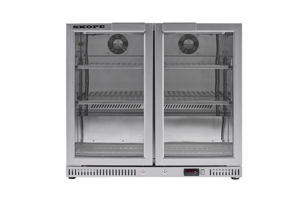 SKOPE BC.2.GSW Ascend Bar Cooler | 2 Door Glass Door Bar Cooler