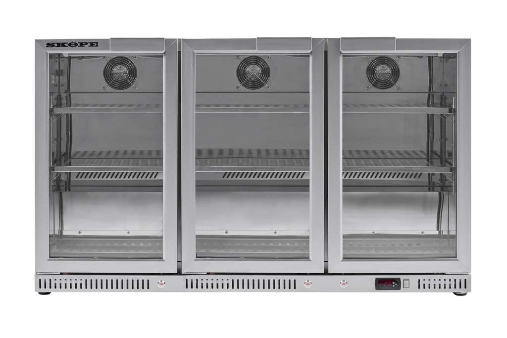 SKOPE BC.3.GSW Ascend Bar Cooler | 3 Door Glass Door Bar Cooler