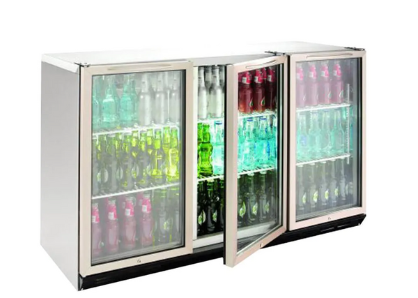 Williams Refrigeration BC3SS-80 I Bottle Cooler I Self Contained I Stainless Steel I 3 Door Fridge I Refrigerator I 800mm High