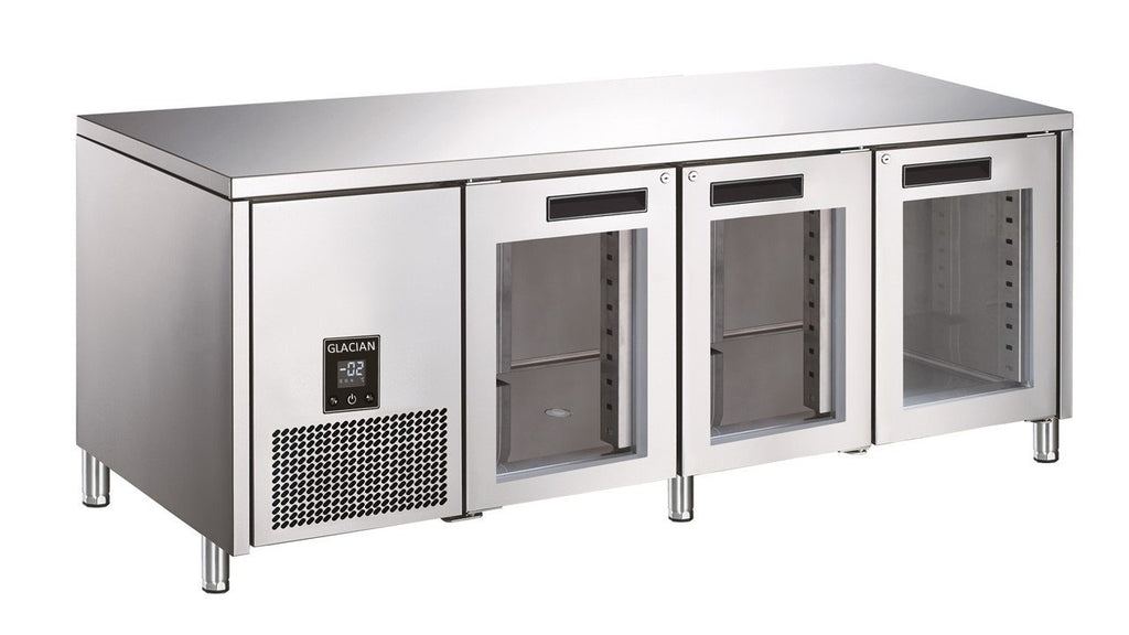 Glacian BCG61885 Slimline 660 Deep Fridge 3 Glass Door