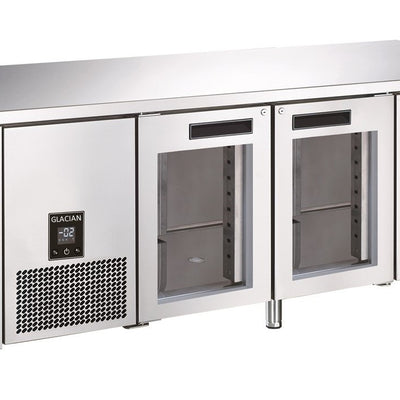 Glacian BCG72476 760mm Deep Glass 3 Door Underbar