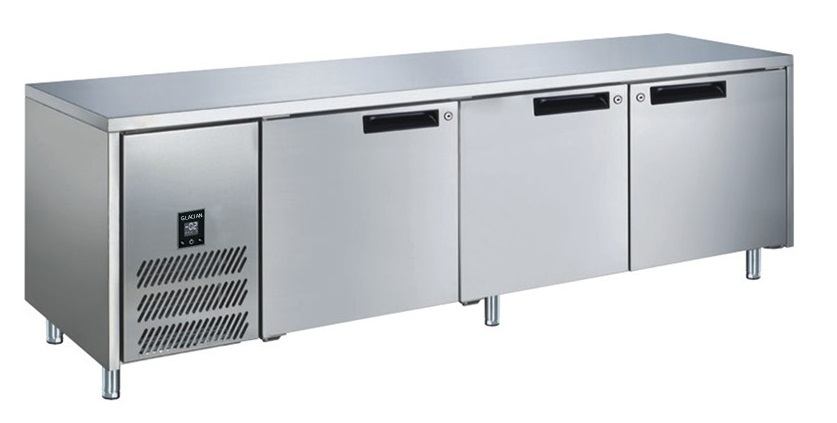 Glacian BCS72476 760mm Deep Stainless Steel 3 Door Underbar