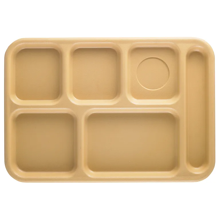 Cambro BCT1014161 I Budget Compartment Trays I 25.4 x 36.5 cm I Tan I Case of 24