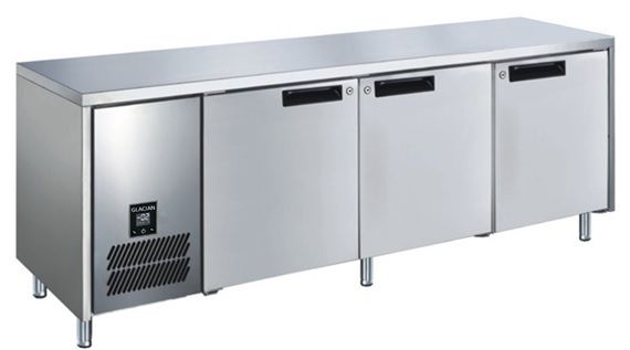 Glacian BFS61885 Slimline 660 Deep Freezer 3 Stainless Steel Door
