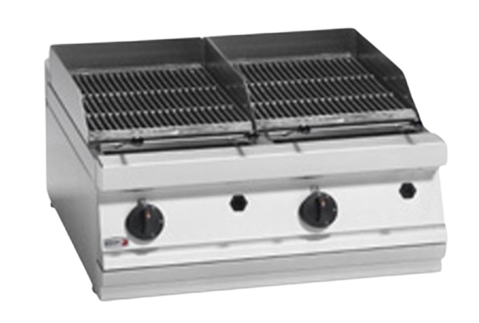 Gas Charcoal Grill Combo, F.E.D, BG7-10LPG, Fagor 700 Series, LPG, 2 Grid Grill, Charcoal Grill Grates