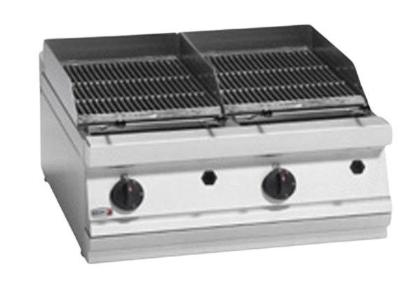 Gas Charcoal Grill Combo, F.E.D, BG7-10LPG, Fagor 700 Series, LPG, 2 Grid Grill, Charcoal Grill Grates