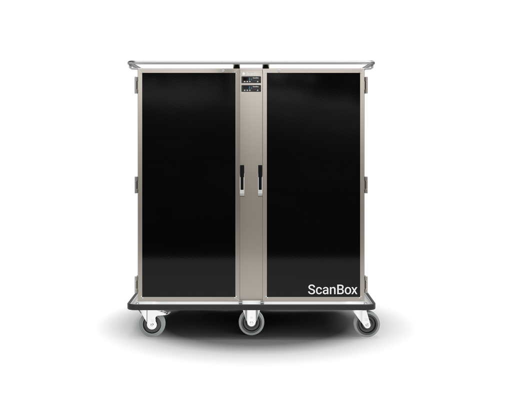 Skanos BLDCC16 ScanBox Banquet Line Duo CC16 + CC16 Refrigerated Food Transport Cart | 32 x GN 2/1 | 360W
