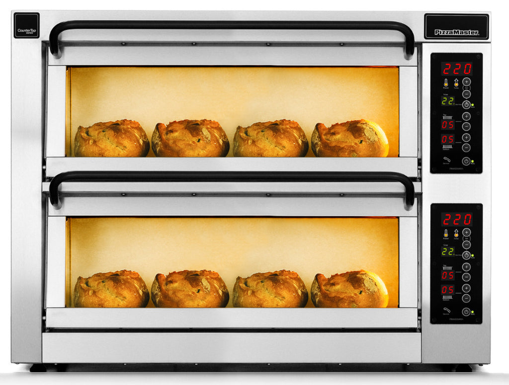 Skanos BP80110-ED PizzaMaster PM 402ED-2DW Countertop Commercial Pizza Oven | 1060 x 600mm | 2 Decks | 2 Stones