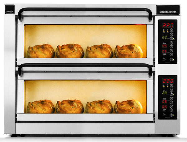 Skanos BP80110-ED PizzaMaster PM 402ED-2DW Countertop Commercial Pizza Oven | 1060 x 600mm | 2 Decks | 2 Stones