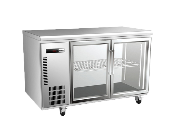 Panasonic BR-1571HP 2 Glass Door Underbench Fridge