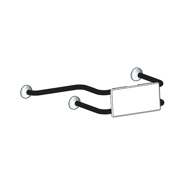 3monkeez BR-440-CF-SS Wall Mounted Back Rest With 400mm Extension