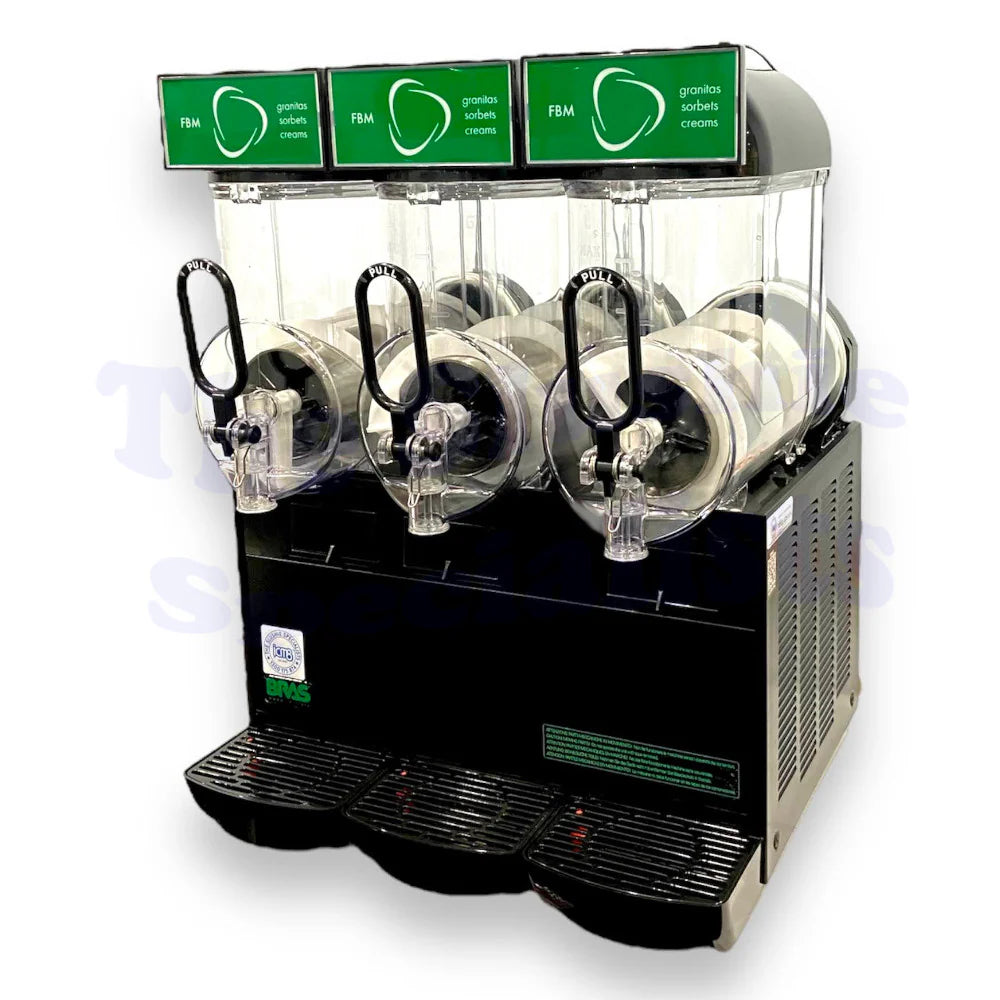 BRAS FBM3 Black Slushie Machine I 3 x 10L