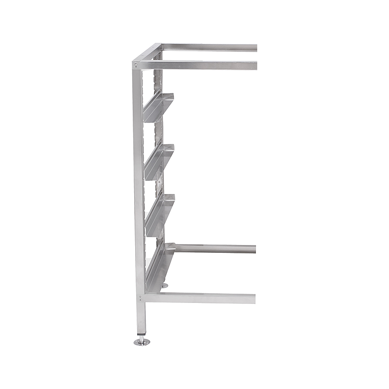 3monkeez BRK-1 Freestanding Glass Rack - Add On Bay - 1x End Frame and 4x Pairs Tray Slides, 304 Grade Stainless Steel