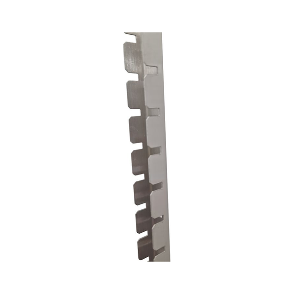 3monkeez BRK-NC1 Single Notched Channel - 1m Length, 304 Grade Stainless Steel