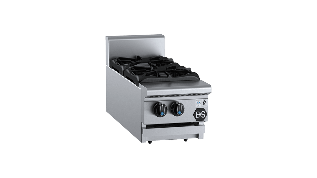 B+S Black Series BT-SB2BM Two Burner Boiling Top Bench Mounted