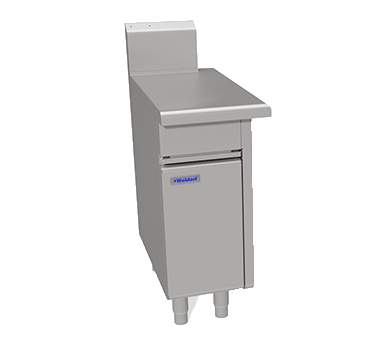 Waldorf BTL8400-CD-LH | Bench Top | Cabinet Base | Low Back Version Stainless Steel | Infill Bench I Infill Bench