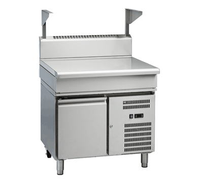Waldorf BT8900S-RB | Bench Top | With Salamander Support | Cabinet Base Stainless Steel Infill Bench